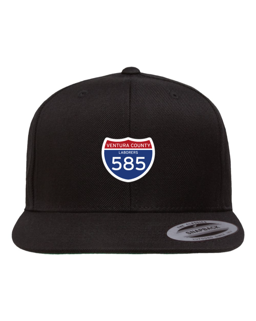 Flat Bill Snapback Cap - Ventura County Laborers 585
