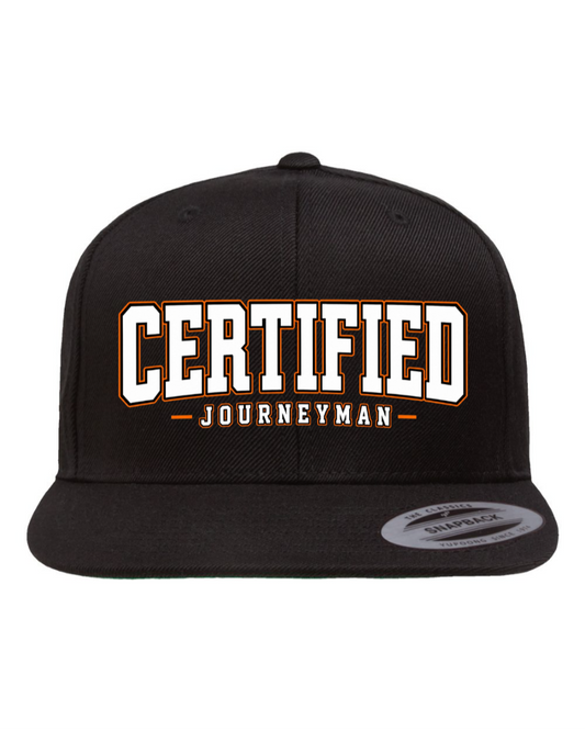 Flat Bill Snapback Cap - Certified Journeymen
