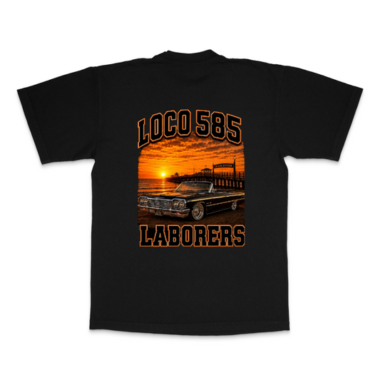 Loco 585™ Sunset Rider – Laborers Heavyweight Graphic Tee