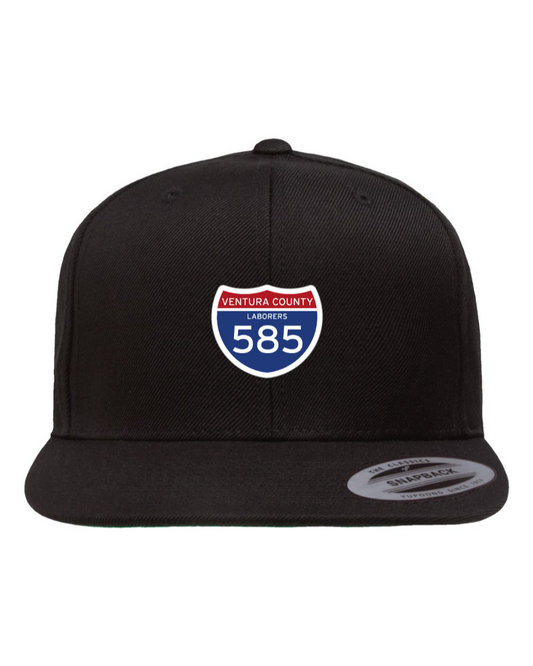 Flat Bill Snapback Cap - Ventura County Laborers 585