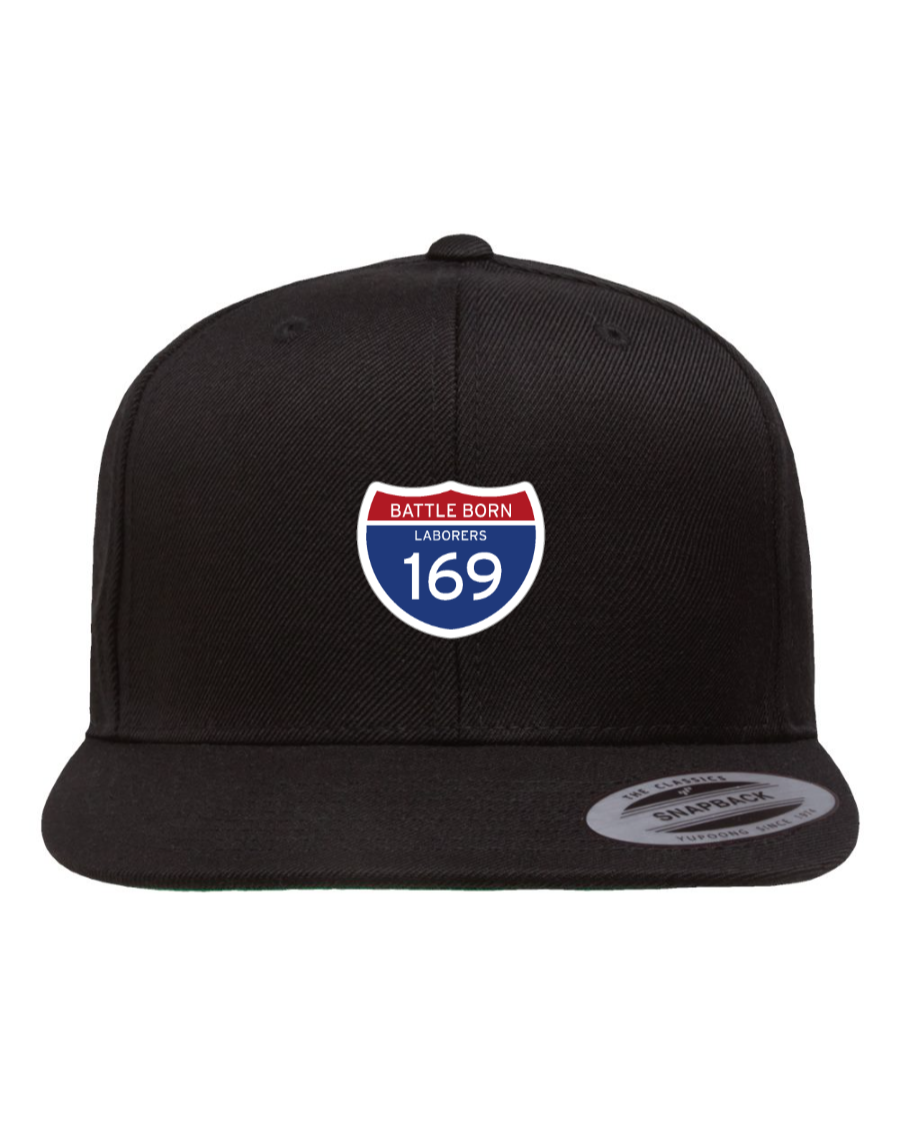 Flat Bill Snapback Cap - Battle Born Laborers 169