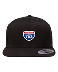Flat Bill Snapback Cap - 6089M