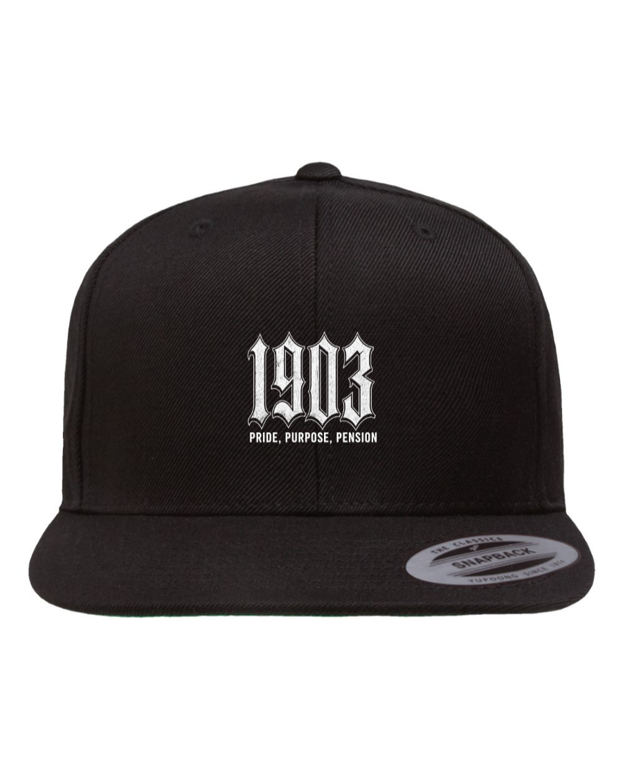 Flat Bill Snapback Cap - 1903