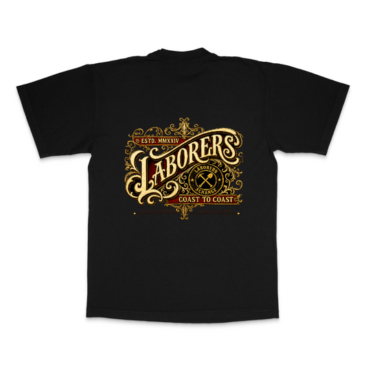 Laborers Xchange™ Gold Heritage – Coast to Coast Heavyweight Graphic Tee