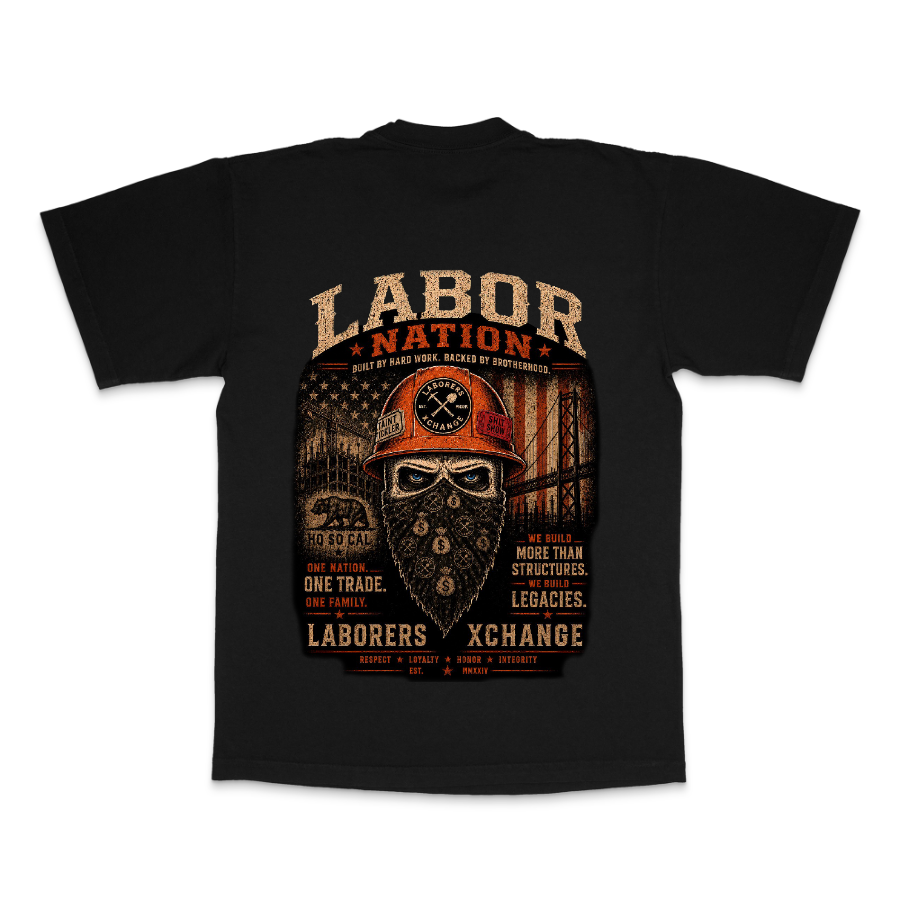 Labor Nation – Brotherhood Heavyweight Graphic T-Shirt